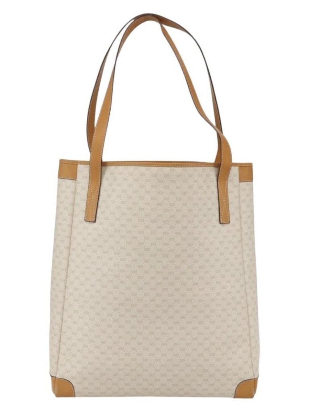 GUCCI Micro GG Supreme Tote Bag PVC Leather Beige Gold 002 115 0135 Auth BA9404 - Picture 3 of 16